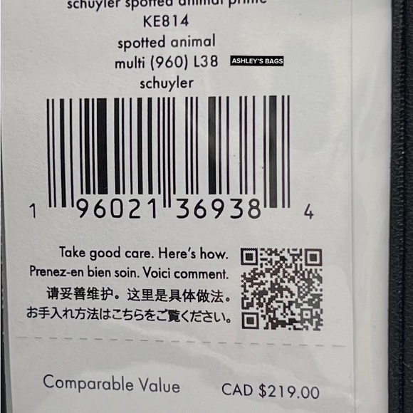 Kate Spade Spotted Animal Leopard Print Large Slim Bifold Wallet - Picture 4 of 4